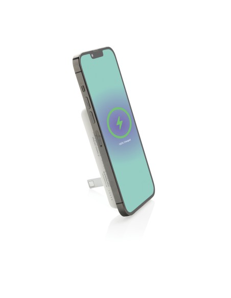 Powerbank magnetica da 5.000 mah 5W Zen in bambù e rPlastica